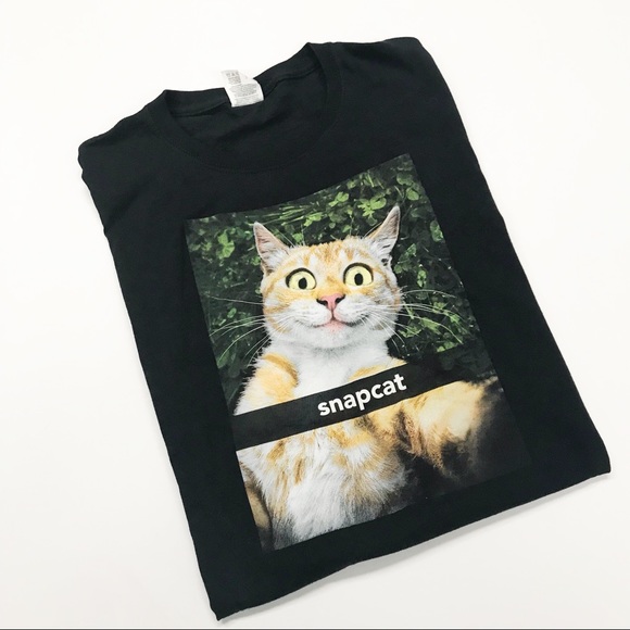 Tops - Snapcat Screened Tee Shirt